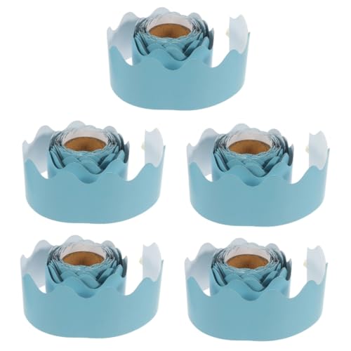 ARTIBETTER 5 Rollen Dekorative Papierbordüre Wandbordüre Für Klassenzimmer Banner Zum Aufhängen Dekoration Tafel Große Abdeckung Pinnwand LED Blende Pinnwand Bordüren Blau ARTIBETTER 5 Rollen Dekorative Papierbordüre Wandbordüre Für Klassenzimmer Banner Zum Aufhängen Dekoration Tafel Große Abdeckung Pinnwand LED Blende Pinnwand Bordüren Blau von Artibetter