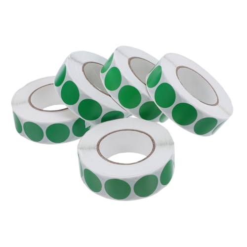 ARTIBETTER 5 Rollen Grüne Selbstklebende Runde Etiketten Beschreibbare Klebepunkte für Büro Schule und Organisation für Farbcodierung und Einfache Markierung ARTIBETTER 5 Rollen Grüne Selbstklebende Runde Etiketten Beschreibbare Klebepunkte für Büro Schule und Organisation für Farbcodierung und Einfache Markierung von Artibetter