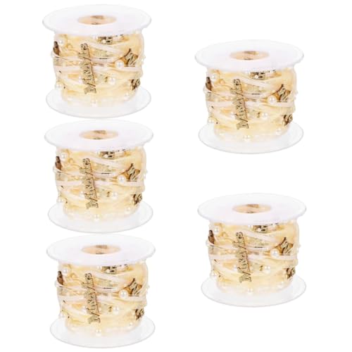 ARTIBETTER 5 Rollen Hochzeitsdekorationsband Bogen Dusche Burgund Braut- Bänder Für Handwerk Groß Stoffbänder Party Dekorationen Wünschen Wickelband Satinbänder Herstellung Polyester Golden ARTIBETTER 5 Rollen Hochzeitsdekorationsband Bogen Dusche Burgund Braut- Bänder Für Handwerk Groß Stoffbänder Party Dekorationen Wünschen Wickelband Satinbänder Herstellung Polyester Golden von Artibetter