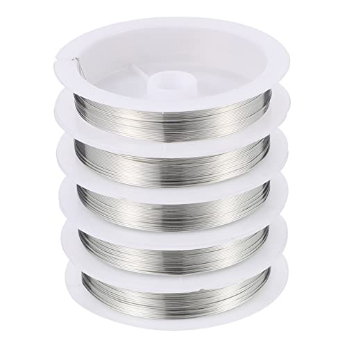ARTIBETTER 5 Rollen Schmuck geformter Kupferdraht DIY-Draht zur Schmuckherstellung Schmuck Draht für Schmuck basteldraht kupferlitze Haushaltskupferdraht Kupferdraht für zu Hause Silver von Artibetter