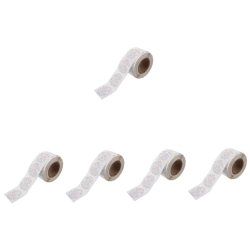 ARTIBETTER 5 Rollen Warnaufkleber Herstellung schmelzen Wachsschmelz-Sicherheitsaufkleber Etiketten Aufkleber Etikettendrucker für Kerzen Warnschilder für Kerzen von Artibetter