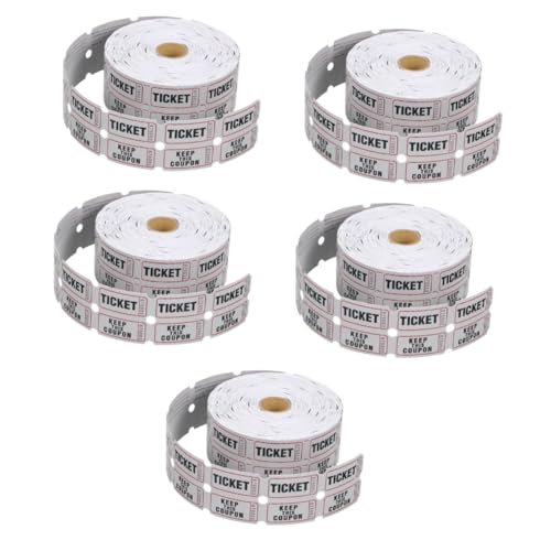 ARTIBETTER 5 Rollen verlosen Versammlung Etikett Eintrittskarte für Veranstaltungen rote Tombola-Tickets Lotteriekarten beschichtetes Papier Light Grey ARTIBETTER 5 Rollen verlosen Versammlung Etikett Eintrittskarte für Veranstaltungen rote Tombola-Tickets Lotteriekarten beschichtetes Papier Light Grey von Artibetter