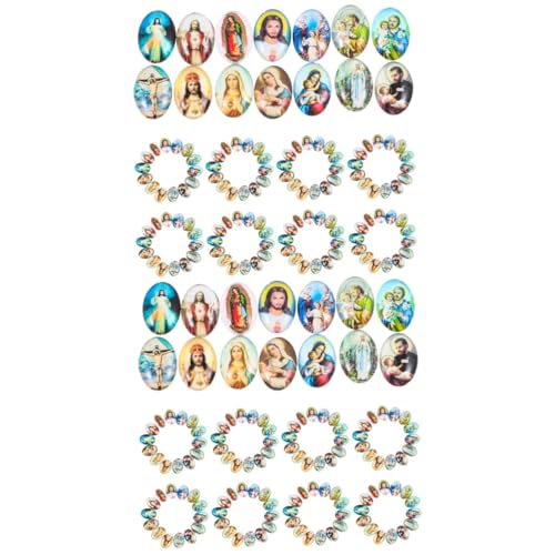 ARTIBETTER 5 Sätze Alte Glascabochons Cabochon-perlen Für Schmuck Diy-versorgung Cabochon-perlen Aus Glas Diy Schmuckherstellungsmaterial Cabochons Flache Perlen Alte Cabochons 100 Stück * 5 von Artibetter
