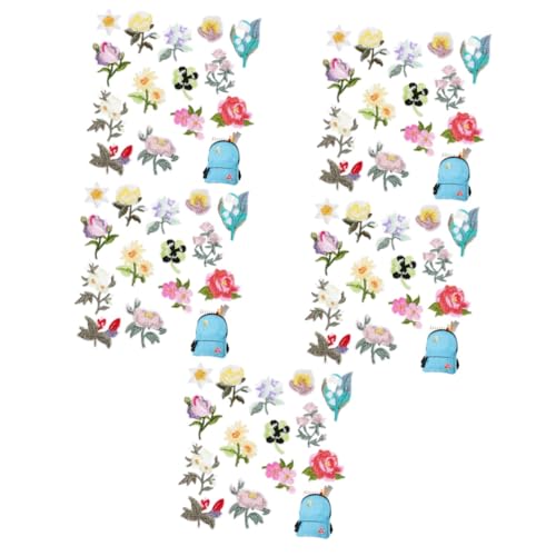 ARTIBETTER 5 Sätze Blumenapplikationen Flecken Süße Patches Sticken Kleidungsreparatur Patch Zubehör Zum Bügeln Von Kleidung Blumenflicken Zum Aufbügeln Stickgarn 14 Stück * 5 von Artibetter