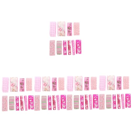 ARTIBETTER 5 Sätze Blumengebiet Band Fälschung Chiffon Dekorationen Reben Für Nähband Geschenkband Zum Geburtstag Festival-kleiderband Buntes Band Blumenbanddekoration Polyester 10 Stück * 5 von Artibetter