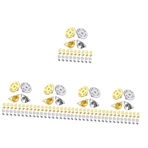ARTIBETTER 5 Sätze Brosche Schlüssel Pin-backs-verriegelung Große Boutonniere Pins Pin -abzeichen Biegsamer Flachstift Zur Schmuckherstellung Pin-zubehör Kupfer 50 Stück * 5 von Artibetter