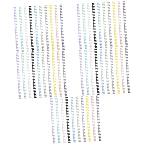 ARTIBETTER 5 Sätze Bunte Binder Ringe Cuttable Spiralringe Für Notizbücher Und Loseblattsammlungen Robuste Buchbinderinge Für Schule Büro Diy Scrapbooking Vielseitig Einsetzbar 10 Stück * 5 von Artibetter