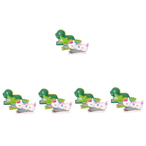 ARTIBETTER 5 Sätze Cartoon Mini Hefter Jungs Maschine Hochschule Lustig Broschüren Kinderhefter Für Jungen Dinosaurierhärte Für Schreibtisch Süße Tierheime Rostfreier Stahl 3 Stücke * 5 von Artibetter