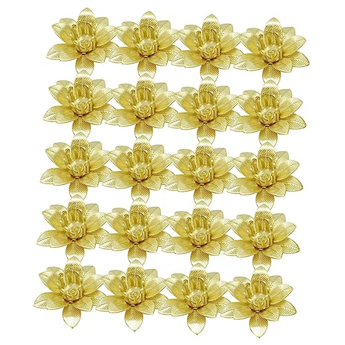ARTIBETTER 5 Sätze Diy Blütenförmige Spacer Perlen Goldene Haarspangen Armband Zubehör Leichte Und Glänzende Schmuckperlen Für Bastelarbeiten Und Kreative Projekte 20 Stück * 5 von Artibetter