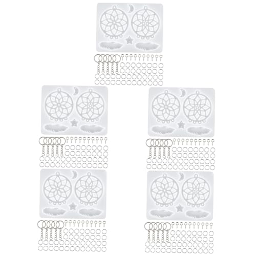 ARTIBETTER 5 Sätze Dream Catcher Silikonform Teiliges Diy Zubehör für Wanddekoration und Schlüsselanhänger Gießform für Füllmaterialien und Glitzer von Artibetter