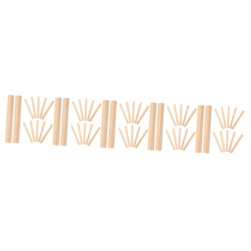 ARTIBETTER 5 Sätze Dübel Zum Basteln Dübelsticks Handwerk Unfertige Dübelstangen Klein Holzbearbeitung Holzdübel Holzstreifen Holzstange Holzstock Kiefernholz 30 Stück * 5 von Artibetter