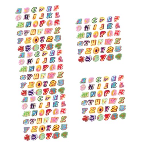 ARTIBETTER 5 Sätze Englischer Brief Patch Klein Gestickte Aufnäher Stichworte Alphabetapplikationen Nähen Sie Strass-patches Stoffreparaturflicken Patches Nähen Uni Filzstoff von Artibetter