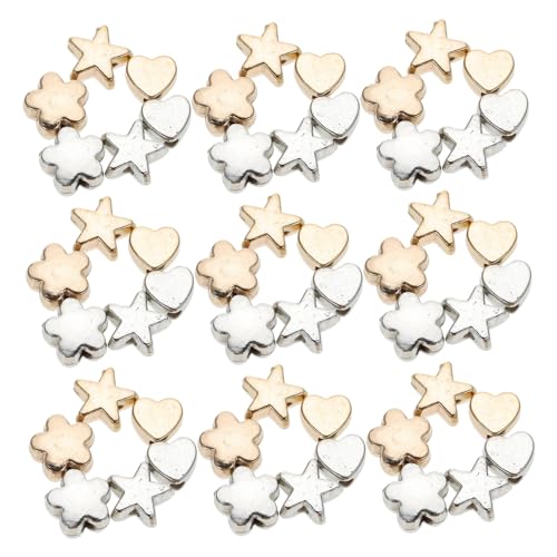 ARTIBETTER 5 Sätze Galvanik Perlentrenner Schmuck Runde Zahl Bunt Für Armbänder Abstandshalter Mit Großem Loch Kleine Halsketten Abstandsperlen Zur Schmuckherstellung 6 Packungen * 5 von Artibetter