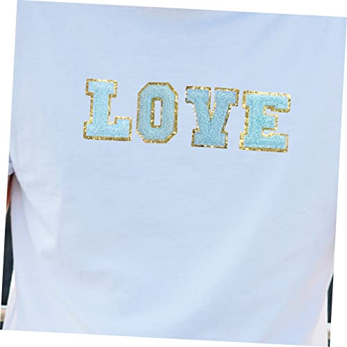 ARTIBETTER 5 Sätze Gestickte Mantel Rückenflicken Nähapplikationen Bestickte Flicken Stickapplikationen Süße Flicken Buchstabenflicken Für Verschiedene Polyester 26 Stück * 5 von Artibetter