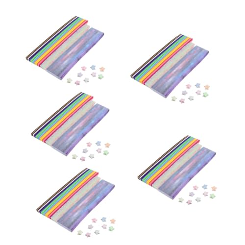 ARTIBETTER 5 Sätze Gradient Origami Dekoration Funkeln Herstellung Machen Stern Falten Origami-streifen Papier 1290 Stück * 5 ARTIBETTER 5 Sätze Gradient Origami Dekoration Funkeln Herstellung Machen Stern Falten Origami-streifen Papier 1290 Stück * 5 von Artibetter