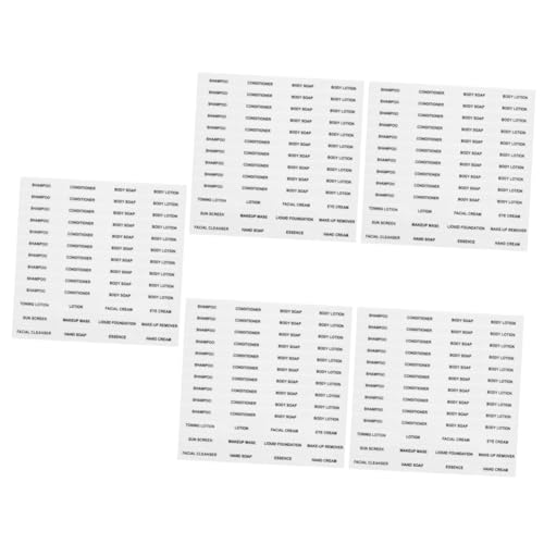 ARTIBETTER 5 Sätze Hautpflegeproduktetikett Etiketten Unterabfülletikett Kontinuierlich Kosmetiketikett Für Flasche Selbstklebender Aufkleber Für Kosmetik Pvc 20 Blätter * 5 ARTIBETTER 5 Sätze Hautpflegeproduktetikett Etiketten Unterabfülletikett Kontinuierlich Kosmetiketikett Für Flasche Selbstklebender Aufkleber Für Kosmetik Pvc 20 Blätter * 5 von Artibetter