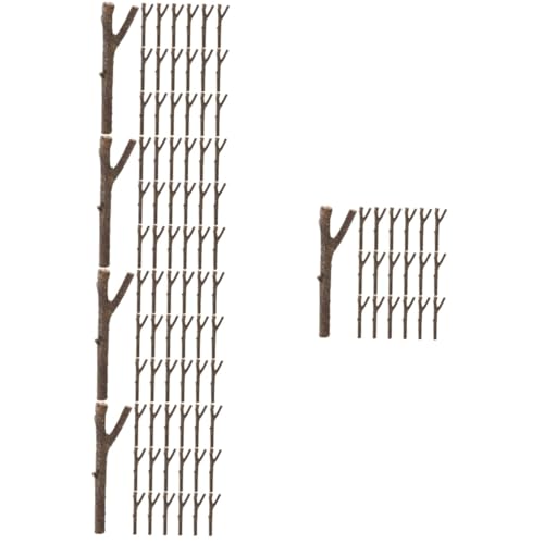 ARTIBETTER 5 Sätze Holzspäne Astmaterial Naturholzstäbe Treibholz Zum Basteln Malen Hartholzstäbe Stöcke Holzzweige Stäbchen Diy -handwerksmaterial Coffee 20 Stück * 5 von Artibetter