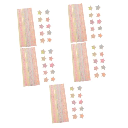 ARTIBETTER 5 Sätze Ich Wünsche Stern Origami Origami-papier Sternenpapier Falten Sternpapierstreifen Origami-sterne-papier Origami-sternenpapier Sternstreifenpapier 180 Stück * 5 von Artibetter