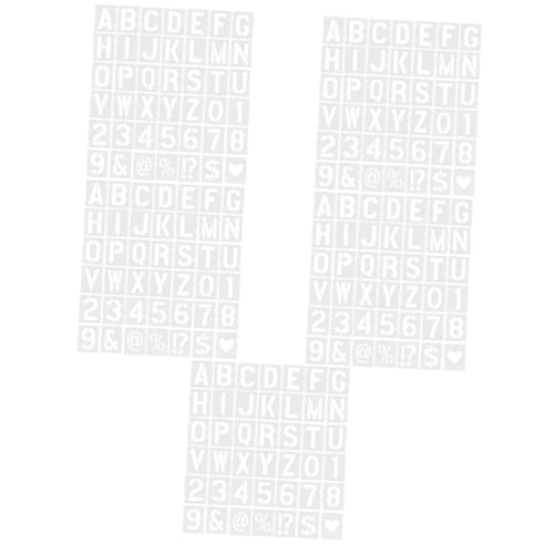 ARTIBETTER 5 Sätze Inkjet-vorlage Schablone Für Handwerk Schriftzeichen Material Malerei Briefe Schablonenbuchstaben Große Schablonen Zum Malen Das Haustier 42 Stück * 5 von Artibetter