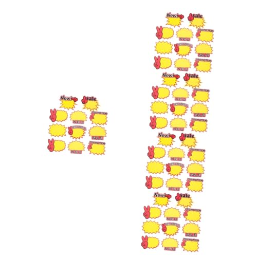 ARTIBETTER 5 Sätze Leeres Stern -tag Preisauszeichnungsetiketten Preisschilder Weiße Einzelhandelsetiketten Leere Beschriftungsschilder Preisanzeige Zeichen Warenpreis Papier 400 Stück * 5 von Artibetter