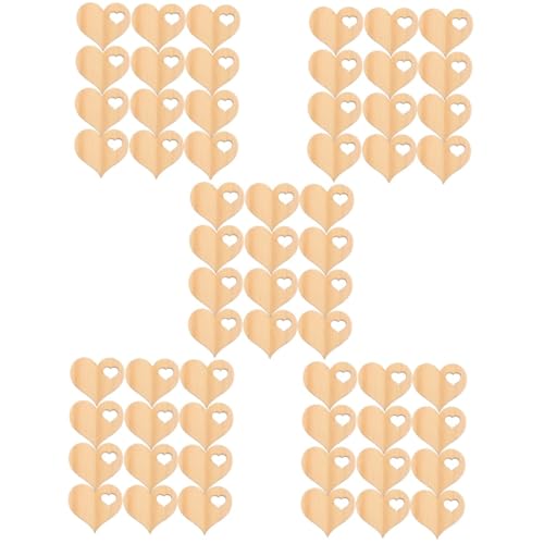 ARTIBETTER 5 Sätze Liebe Holzchip -dekoration Geformt Herz Kunsthandwerk Weihnachten Dekorationen Schmucklos Valentinstag Dekoration Valentinstag Holzhängeverzierungen Beige 100 Stück * 5 ARTIBETTER 5 Sätze Liebe Holzchip -dekoration Geformt Herz Kunsthandwerk Weihnachten Dekorationen Schmucklos Valentinstag Dekoration Valentinstag Holzhängeverzierungen Beige 100 Stück * 5 von Artibetter