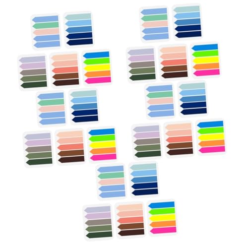 ARTIBETTER 5 Sätze Pack Haftmarker Selbstklebende Pet Page Marker Mit Enden Fluoreszierenden Für Schule Büro Und Notizen Leichte Und Indexmarker 5 Packungen * 5 von Artibetter