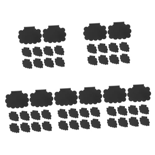 ARTIBETTER 5 Sätze Preisanzeigetafel Etiketten Schwarze Tafelklammern Schule Trockener Löschbrett Planke Preisanzeigehalter Preisclips Preisschild Plastik Black 10 Stück * 5 von Artibetter