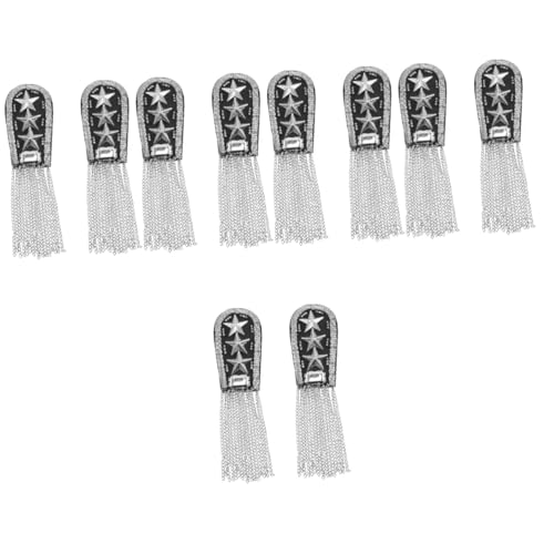 ARTIBETTER 5 Sätze Quasten Eskapula Schmuck Schulterklappen Epauletten Modequaste Vintage Quaste Epaulet Schulterklappen Mit Quastenkette Schulterketten Legierung 2 Stücke * 5 von Artibetter