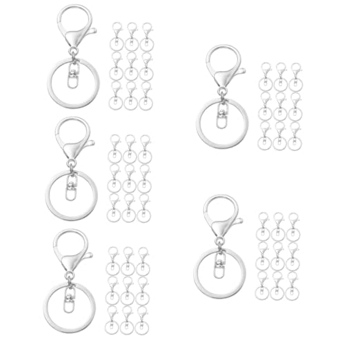 ARTIBETTER 5 Sätze Schlüsselanhänger Zubehör Hummer Schlüsselanhänger Schlüsselanhänger Basteln Drehbare Karabinerverschlüsse Schlüsselanhänger Clips Schlüsselband Mit 10 Stück * 5 von Artibetter