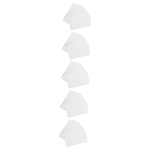 ARTIBETTER 5 Sätze Schmuck Karten Klein Leere Karten Individuelle Visitenkarten Schmucklos Name Preiskarten -diy-mitgliedskarte Diy Basteletikett Pvc Weiß 10 Stück * 5 von Artibetter