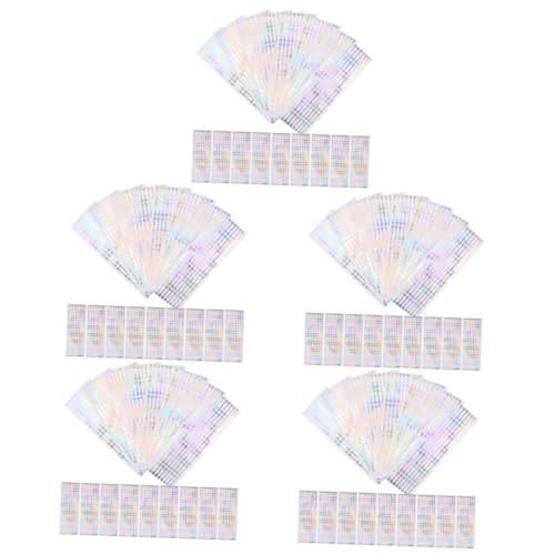 ARTIBETTER 5 Sätze Sealing Sticker Kosmetikverschluss Aufkleber Für Flaschen Und Selbstklebende Siegel Für Frische Und Für Beauty Und Partybedarf Glänzende 500 Stück * 5 von Artibetter