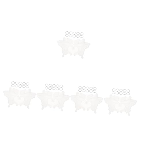ARTIBETTER 5 Sätze Silikon Ohrclip Form für Ohrringe Epoxidharz Schmuck Gießform Bastelset mit Mehreren Offenen Ringen für Designs für Partys Hochzeiten und Ohrclips ohne Ohrlöcher von Artibetter