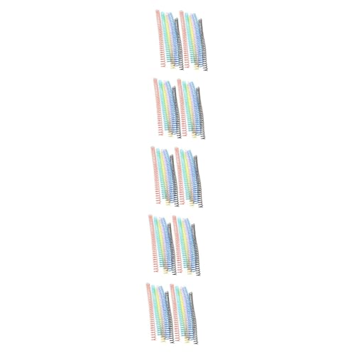 ARTIBETTER 5 Sätze Spulenbuch Spiralbindungsringe Lose Aktenordner Kreise Bindungsspulen Spiral- Spiralen Zum Binden Von Notizbüchern Schlüssel Notizbuch Plastik 12 Stücke * 5 von Artibetter