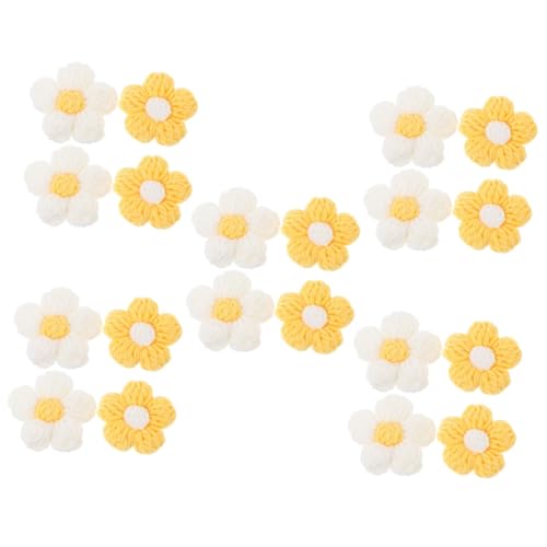 ARTIBETTER 5 Sätze Teiliges Handgefertigter Häkelblumen Dekorationen Für Diy Vielseitige Applikationen Für Kleidung Und Accessoires Leichtem Garn Für Kreative Projekte 4 Stück * 5 von Artibetter