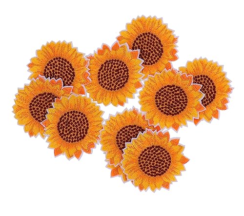 ARTIBETTER 5 Sätze Teiliges Sonnenblumen Stickerei Patches Für Kleidung Kreative Und Stoffaufnäher Für Diy Projekte Einfach Anzubringen Und Zu Dekorieren 10 Stück * 5 von Artibetter