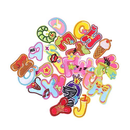 ARTIBETTER 5 Sets Buchstaben Stoffaufkleber Applikationen Kleidungsflicken Kleidungsapplikationen Verschiedene Aufkleber Bunte Bestickte Kleidungsstückdekoration Stickerei Patch ARTIBETTER 5 Sets Buchstaben Stoffaufkleber Applikationen Kleidungsflicken Kleidungsapplikationen Verschiedene Aufkleber Bunte Bestickte Kleidungsstückdekoration Stickerei Patch von Artibetter