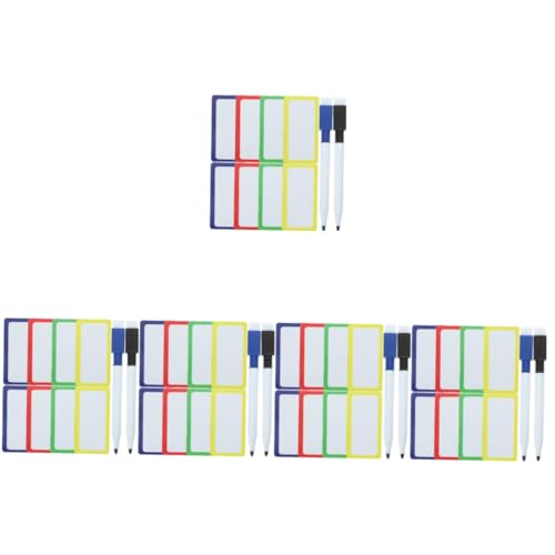 ARTIBETTER 5 Sets Magnetische Whiteboard Aufkleber Magnete Für Whiteboard Trocken Abwischbares Klebeband Magnetstreifen Magnetische Namensschilder Pinnwand Magnetische Zufällige Farbe von Artibetter