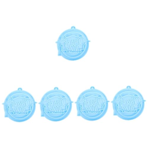 ARTIBETTER 5 Stück Abschluss Saison Anhänger bastelzeug handwerkskunst dekoring Gießform für DIY silikongießform Name Schlüsselbund Doktor Schlüsselanhänger Form DIY formen Kieselgel Blue von Artibetter