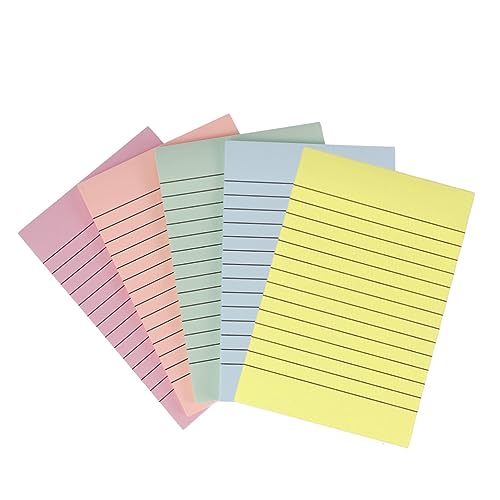 ARTIBETTER 5 Stück Bunte Haftnotizen süßer Notizblock Haftpapier tägliche Vorräte klebriger Notizblock Bürodesk -Zubehör Selbstklebende Notizen Haftnotizblöcke Selbstklebende Notizblöcke von Artibetter