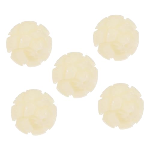 ARTIBETTER 5 Stück DIY Buddha Perlen Lotusblütenperlen Bodhi Bastelbedarf Weiß Langlebig und Vielseitig für Schmuckherstellung Wie und Armbänder für Projekte von Artibetter