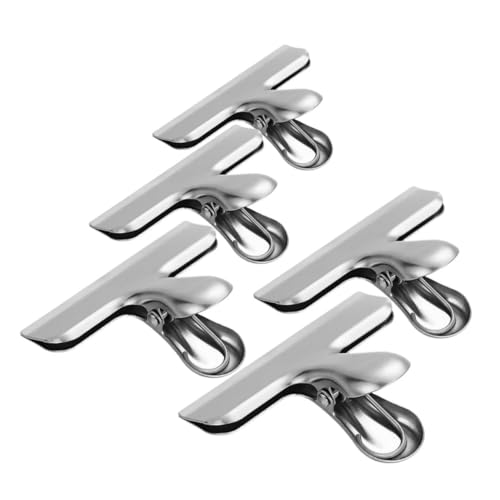 ARTIBETTER 5 Stück Edelstahlclip Verschlussklammern Aus Edelstahl Verschlussklammern Für Lebensmittel Verschlussclips Für Lebensmittel Beutelverschlussklammern Silver Rostfreier Stahl von Artibetter