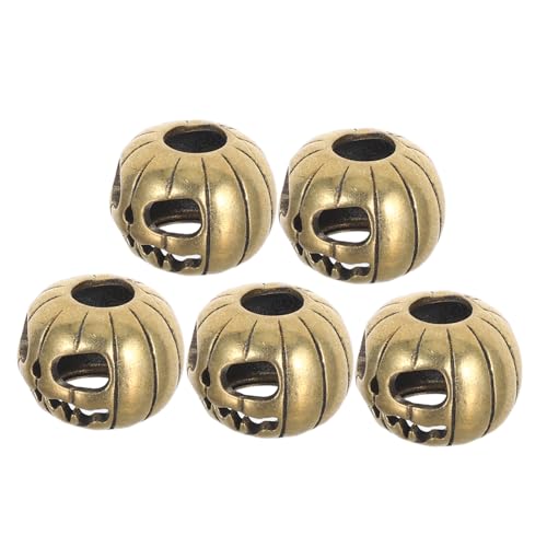 ARTIBETTER 5 Stück Halloween Anhänger aus Messing mit Kürbis Totenkopf-design Vielseitige Perlen für Armbänder Schlüsselanhänger und DIY Schmuck Vintage Charms für Kreative Bastelideen ARTIBETTER 5 Stück Halloween Anhänger aus Messing mit Kürbis Totenkopf-design Vielseitige Perlen für Armbänder Schlüsselanhänger und DIY Schmuck Vintage Charms für Kreative Bastelideen von Artibetter