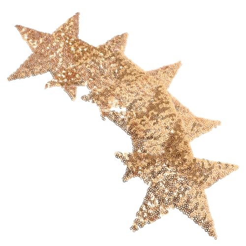 ARTIBETTER 5 Stück Mit Pailletten Bestickter Aufnäher Warme Stellen Sternenflecken Patch Reparaturflicken Für Pufferjacken Party-hochzeit Kleine Flicken Zum Aufbügeln Kleiderflicken Golden ARTIBETTER 5 Stück Mit Pailletten Bestickter Aufnäher Warme Stellen Sternenflecken Patch Reparaturflicken Für Pufferjacken Party-hochzeit Kleine Flicken Zum Aufbügeln Kleiderflicken Golden von Artibetter
