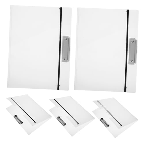 ARTIBETTER 5 Stück Ordner Board Information Book Dateiorganisator Dateiordner-Zwischenablage Dokumentenordner Organisator für Papierakten Office-Dokumentenclip Tafel pp Weiß von Artibetter