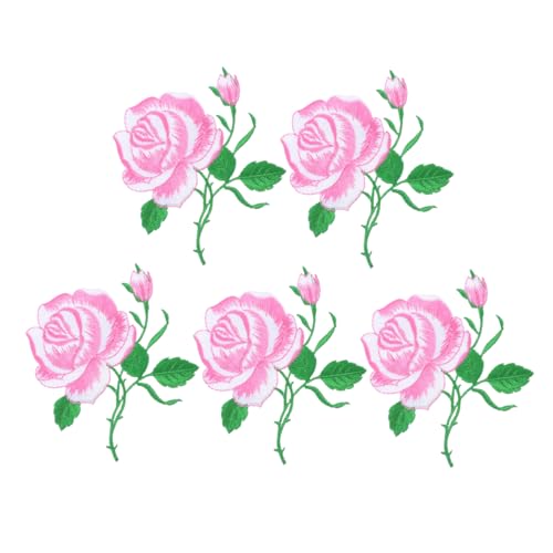 ARTIBETTER 5 Stück Stickmaterialien Rosen Reparatur Stickereiapplikationen Aufnäher für Vintage-Kleidung Flicken nähen geformt Gestickte Anwendung Patches nähen Stickgarn Rosa ARTIBETTER 5 Stück Stickmaterialien Rosen Reparatur Stickereiapplikationen Aufnäher für Vintage-Kleidung Flicken nähen geformt Gestickte Anwendung Patches nähen Stickgarn Rosa von Artibetter