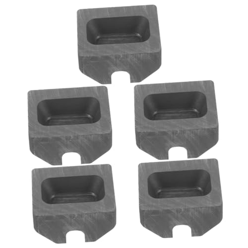 ARTIBETTER 5 Stück T-förmige Graphitform Formenguss Ingotform schmelzen Barren Schmelzform Gusswerkzeug für Graphitkokillen Gießtiegel Goldtiegel-Schmelzset Gussblockform Schmelzguss Schwarz von Artibetter