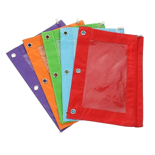 ARTIBETTER 5 Stück Teiliges Binder Stiftetui aus Oxford Große Kapazität mit Reißverschluss Organisieren von Dokumenten für Schule Neon ARTIBETTER 5 Stück Teiliges Binder Stiftetui aus Oxford Große Kapazität mit Reißverschluss Organisieren von Dokumenten für Schule Neon von Artibetter