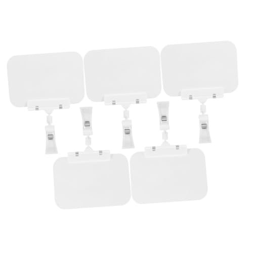 ARTIBETTER 5 Stück Teiliges Mini Kreidetafelschilder Weiß Kunststoff Drehbarer Clip Preisschilderhalter Robust Langlebig Tragbar Für Obst Gemüse Frischwaren Regal Supermarkt Anzeige ARTIBETTER 5 Stück Teiliges Mini Kreidetafelschilder Weiß Kunststoff Drehbarer Clip Preisschilderhalter Robust Langlebig Tragbar Für Obst Gemüse Frischwaren Regal Supermarkt Anzeige von Artibetter