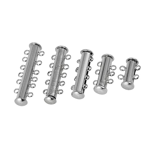 ARTIBETTER 5 Stück Teiliges Silberne Multi Strang Magnetverschluss Connector für Diy Schmuckherstellung für Armbänder und Einfache Anwendung für Designs ARTIBETTER 5 Stück Teiliges Silberne Multi Strang Magnetverschluss Connector für Diy Schmuckherstellung für Armbänder und Einfache Anwendung für Designs von Artibetter