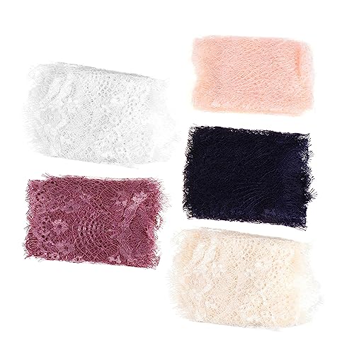ARTIBETTER 5 Stück Teiliges Spitzenband Dekorative Spitzenborte für Diy Kleidung Hochzeits und Partydekoration Vielseitig Einsetzbar Langlebig und Sicher Romantischer Vintage Stil von Artibetter